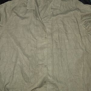 Men's Olive Dress Shirt
